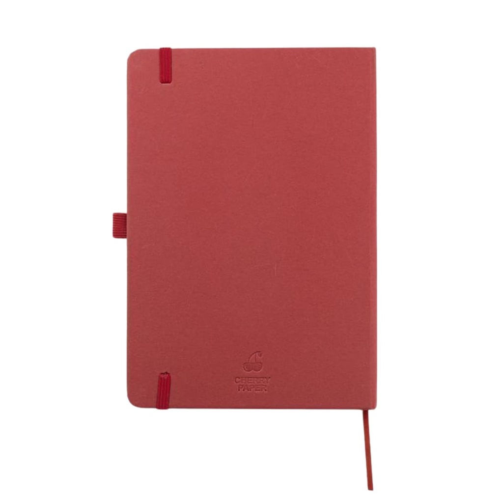 ABULA - eco-neutral® A5 Hard Cover Notebook & Pen Set - Cherry Paper