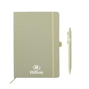 ABULA - eco-neutral® A5 Hard Cover Notebook & Pen Set - Kiwi Paper