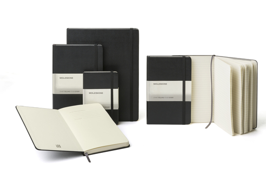 Moleskine Classic Large Ruled Hard Cover Notebook - Black