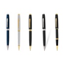 Coventry Classic Black Lacquer with Gold Tone Appointments Rollerball Pen (Blue Ink) 