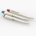 ELVAS - Click Ballpen - White/Light Blue