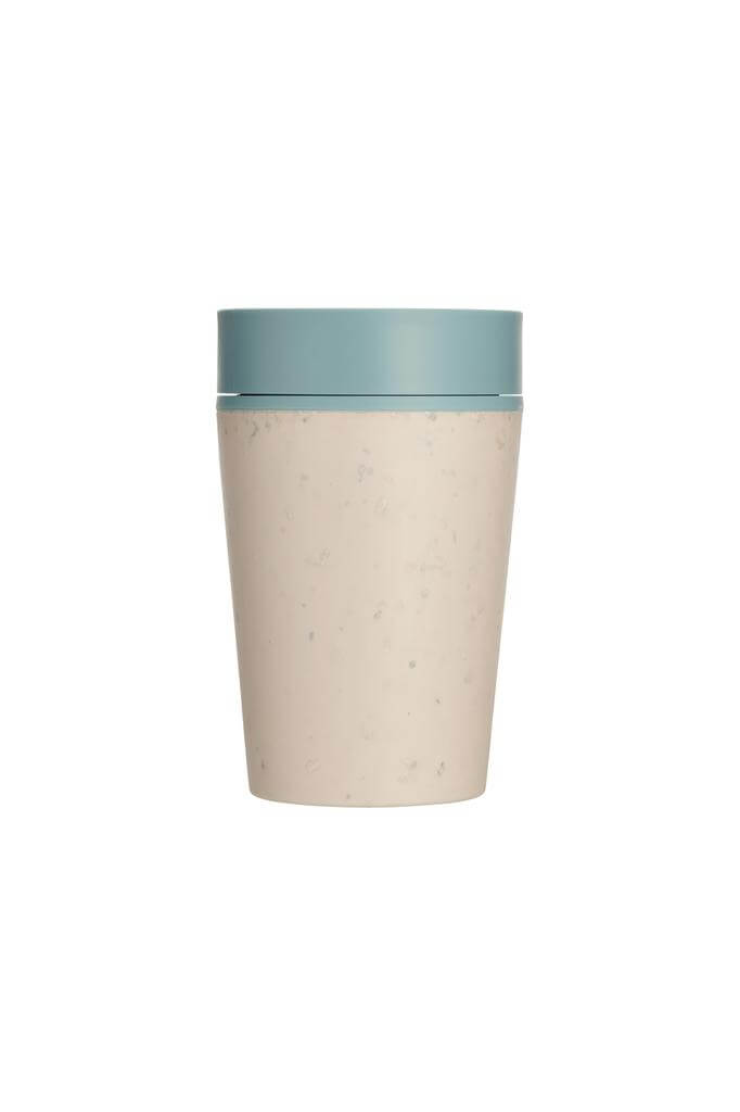 Circular Cup 8oz Cream & Faraway Blue