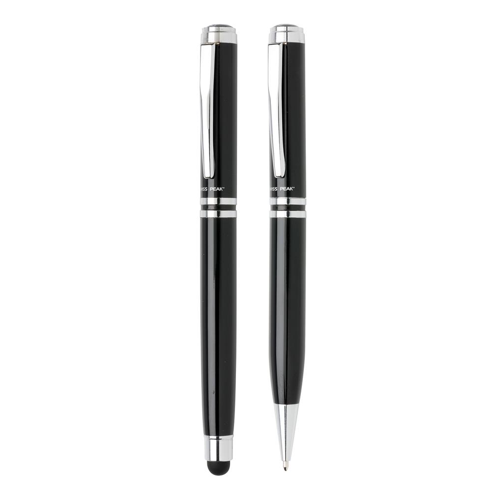 DUSCO SET - Swiss Peak Executive Pen Set - Black/Silver