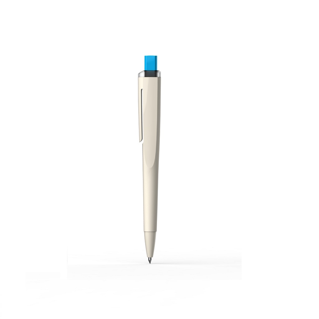 ELVAS - Click Ballpen - White/Light Blue